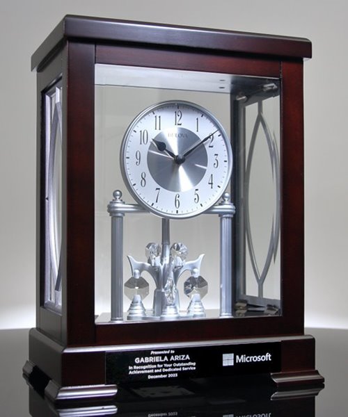 bulova clock award for retirement gift